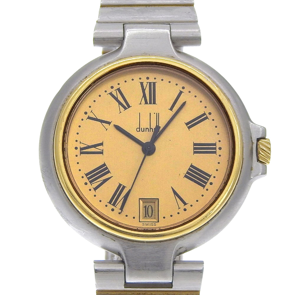 Dunhill Millennium Women's Watch, Stainless Steel, Silver, Quartz, Analog, Go...